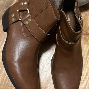 Sun + Stone Tan Leather Men's Boots